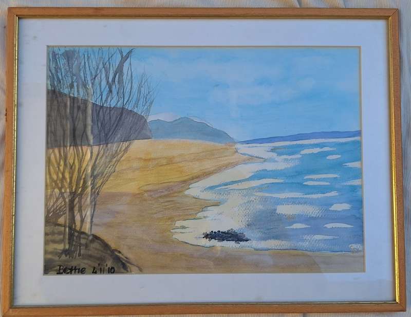 Framed Seascape Watercolour