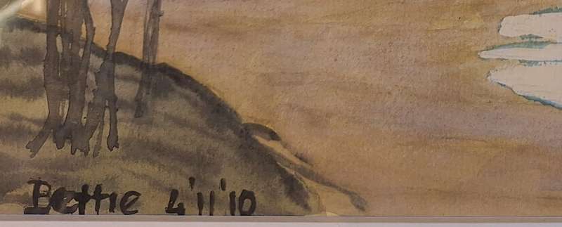 Framed Seascape Watercolour