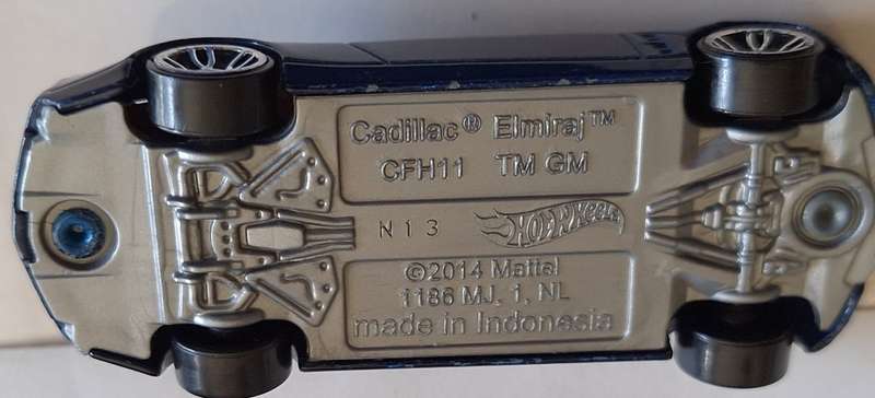 HOT WHEELS MATTEL 2014 Cadillac Elmiraj MADE IN INDONESIA