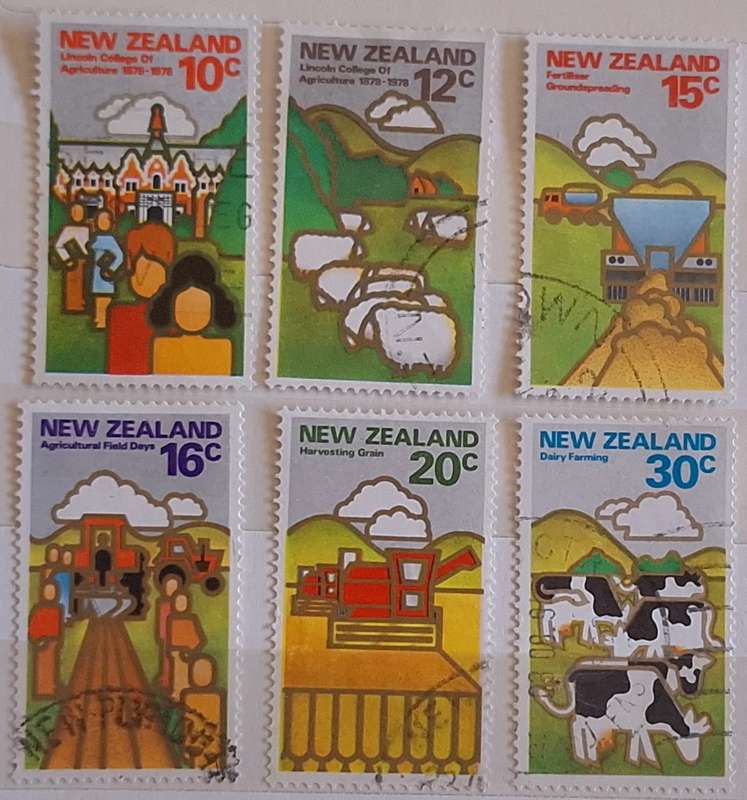 New Zealand 1978 Agriculture Set of 6 Unused Hinged stamps