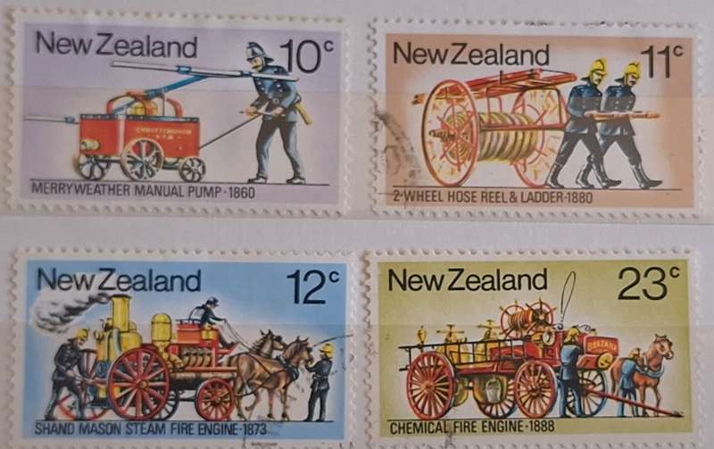 New Zealand 1977 Firefighting Set of 4 Unused Hinged stamps