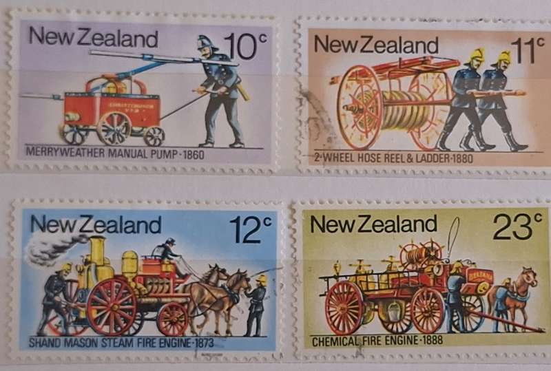 New Zealand 1977 Firefighting Set of 4 Unused Hinged stamps