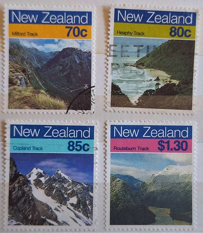 New Zealand 1988 Scenic Walkways Set of 4 Used Hinged Stamps