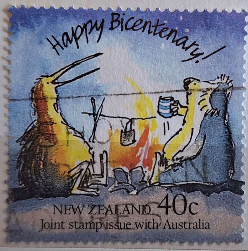 New Zealand 1988 Australian Bi-Centenary 1 Used Hinged Stamp
