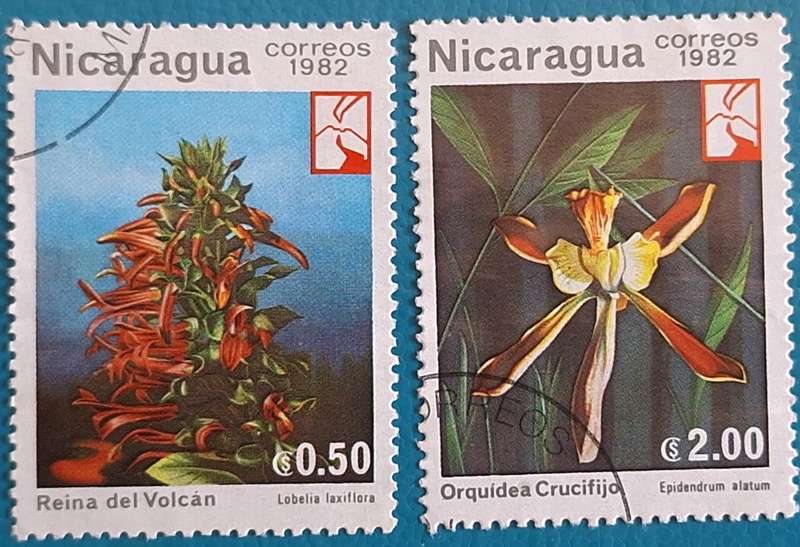 Nicaragua 1982 Flowers 2 Used stamps