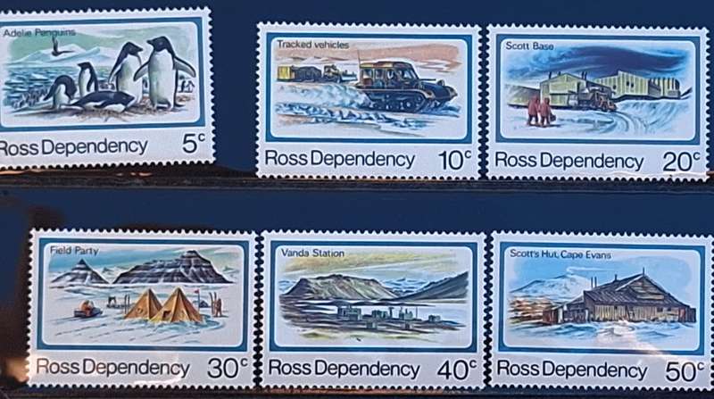 Ross Dependency 1982 Definitive Set of 6 Mint Stamps in Folder