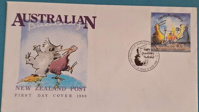 New Zealand 1988 Australian Bicentenary FDC