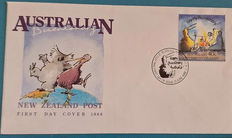 New Zealand 1988 Australian Bicentenary FDC
