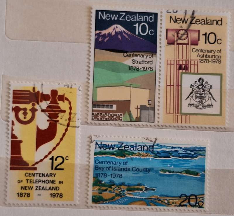 New Zealand 1978 Anniversaries Set of 4 Used stamps