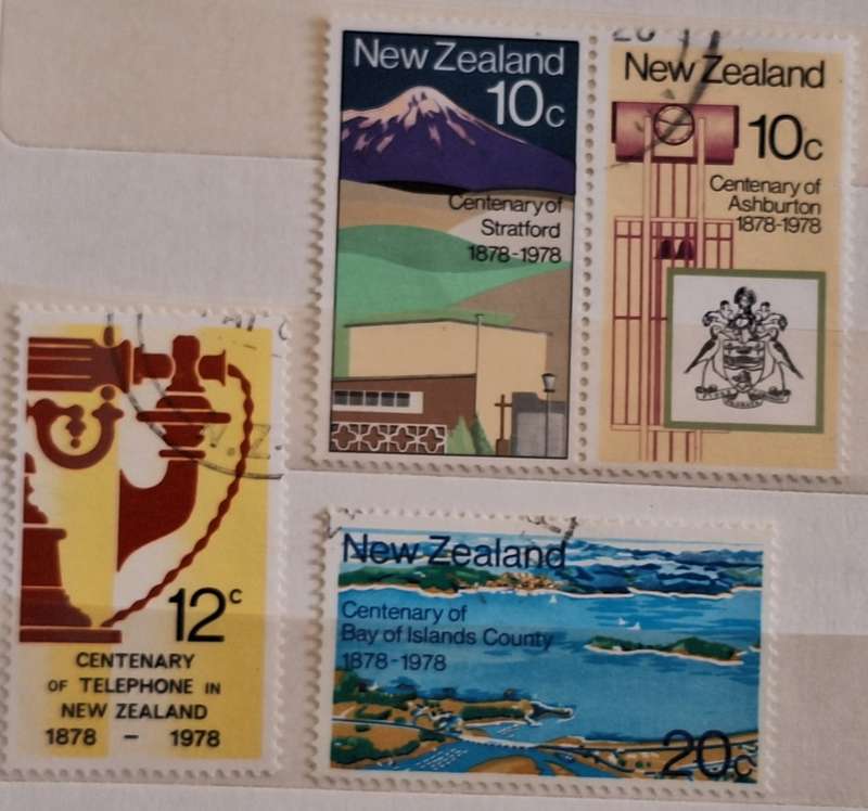 New Zealand 1978 Anniversaries Set of 4 Used stamps