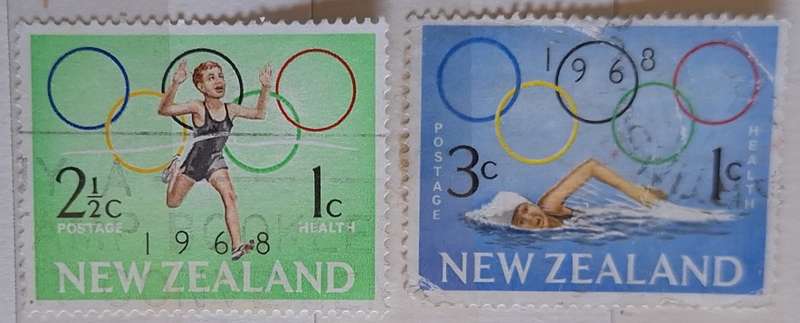 New Zealand 1968 Health Issue Set of 2 Used stamps