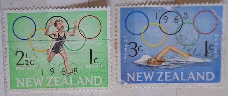 New Zealand 1968 Health Issue Set of 2 Used stamps