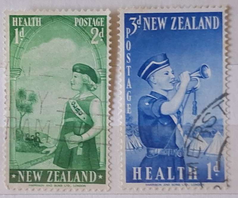 New Zealand 1958 Health Issue Set of 2 Used stamps