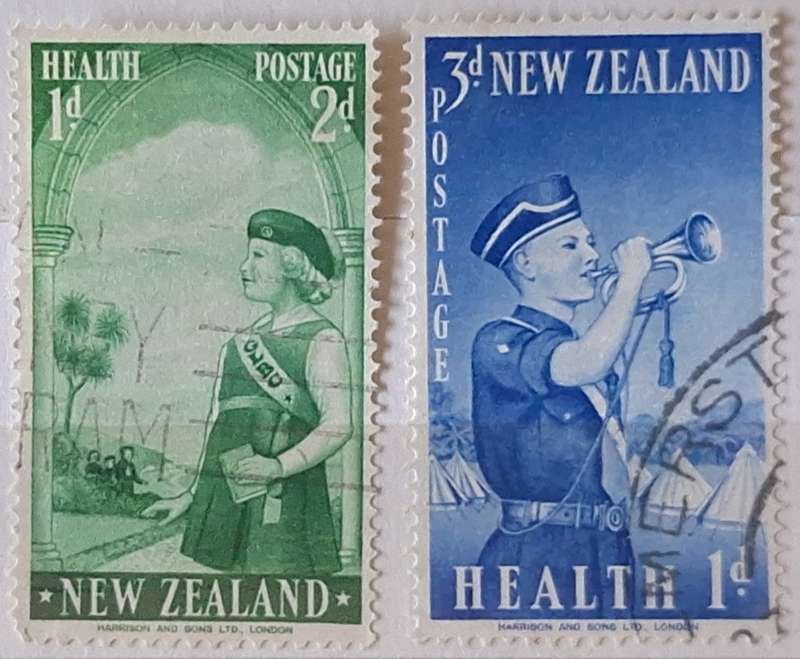 New Zealand 1958 Health Issue Set of 2 Used stamps