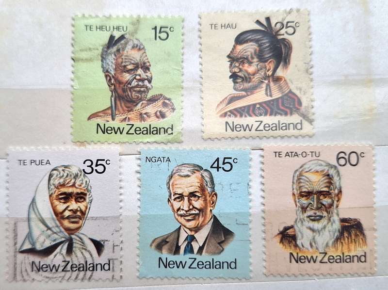 New Zealand 1980 Definitive 5 Used Hinged Stamps