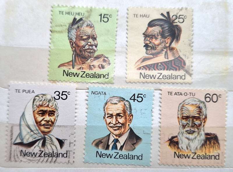 New Zealand 1980 Definitive 5 Used Hinged Stamps