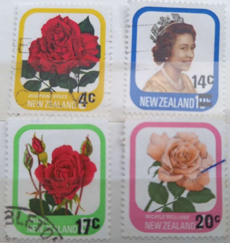 New Zealand 1979/80 Provisionals 4 Used Hinged stamps