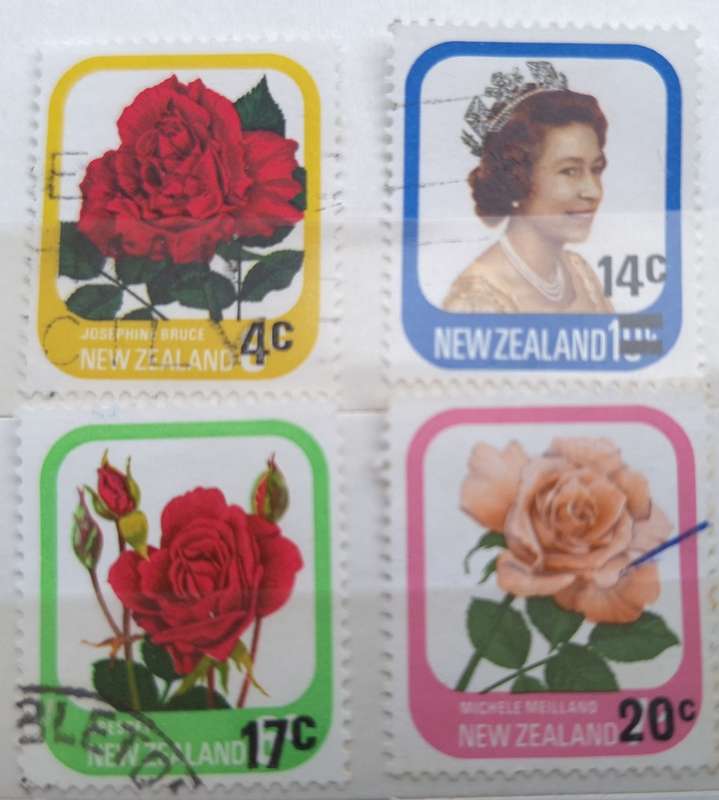 New Zealand 1979/80 Provisionals 4 Used Hinged stamps