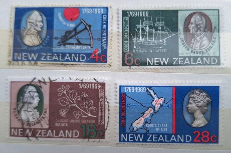 New Zealand 1969 Cook Bicentenary Set of 4 Used Hinged stamps