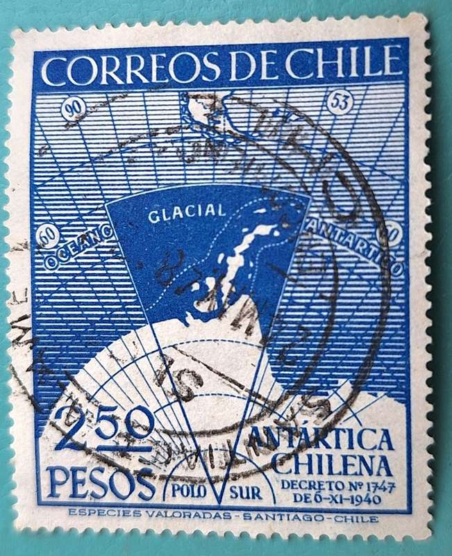 Chile 1947 Antarctica 1 Used Stamp