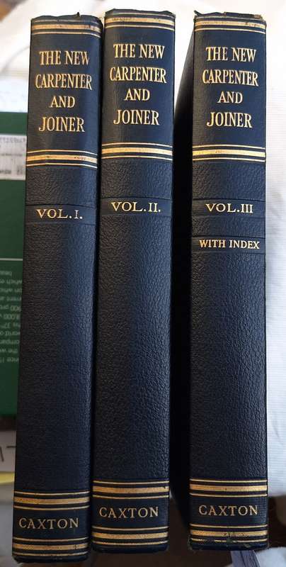 The New Carpenter and Joiner by RV Boughton In 3 Volumes Hardcover Reprint 1956