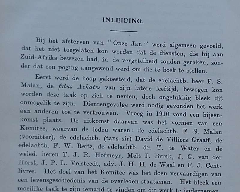 Het Leven van Jan Hendrik Hofmeyr (Onze Jan) Hardeband 1913