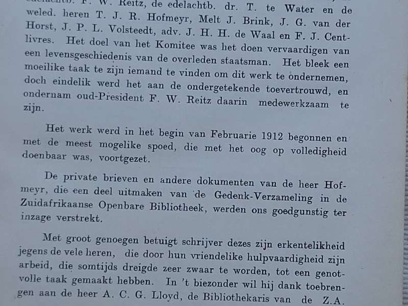 Het Leven van Jan Hendrik Hofmeyr (Onze Jan) Hardeband 1913