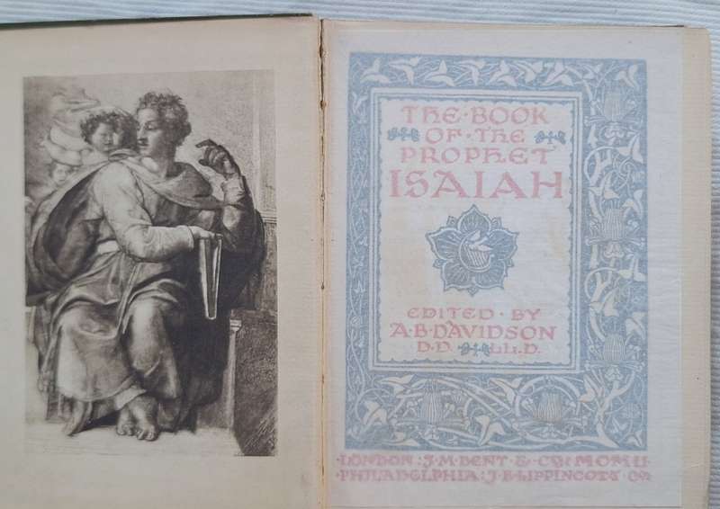 The Book of the Prophet Isaiah Ed: A B Davidson Hardcover  1902