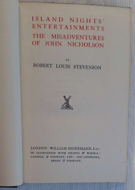 The Works of Robert Louis Stevenson Tusitala Edition Vol XIII