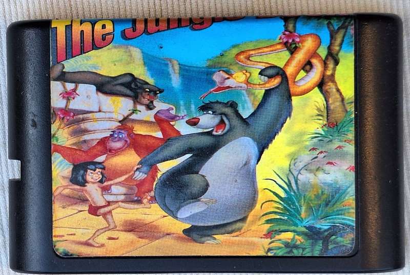 Vintage Sega Game Cartridge The Jungle Book