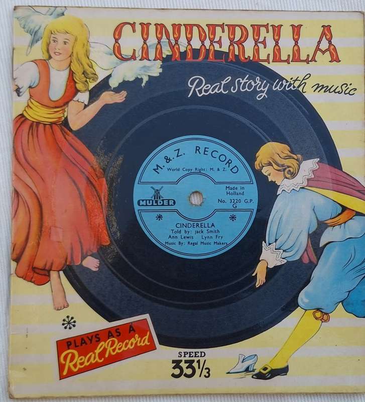 Cinderella M&Z Record No. 3220 GP 33 1/3 Real Story with Music