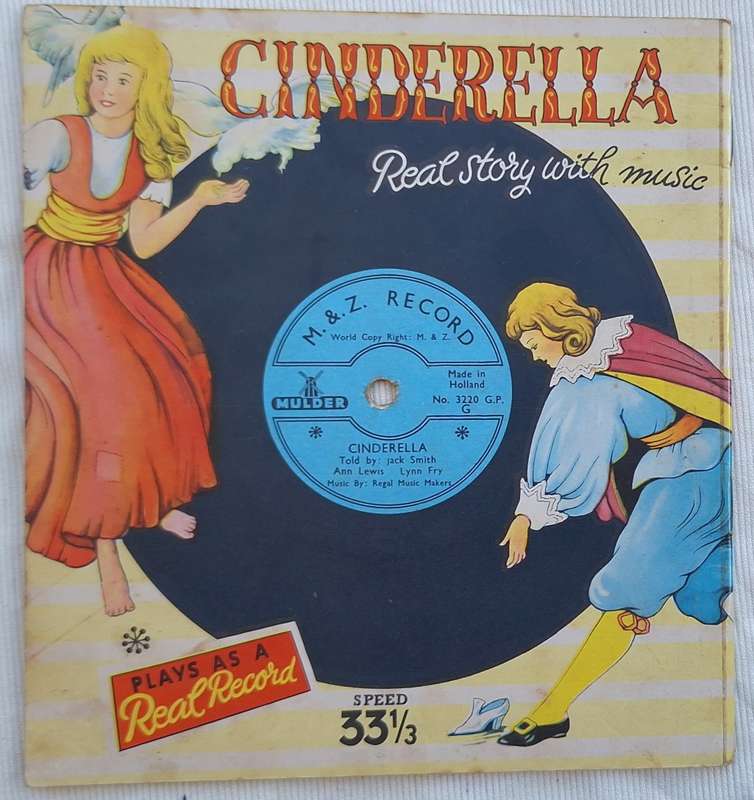 Cinderella M&Z Record No. 3220 GP 33 1/3 Real Story with Music