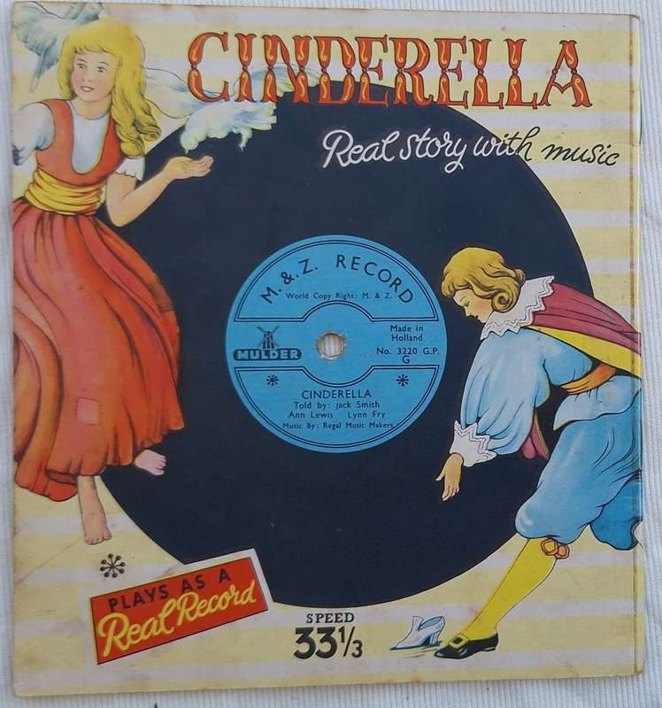 Cinderella M&Z Record No. 3220 GP 33 1/3 Real Story with Music