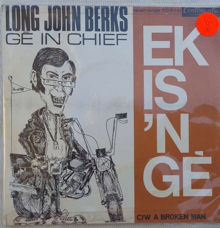Long John Berks Ek Is `n Gé Continental Records PD.9441 Vinyl, 7`, 45 RPM, Single 1968