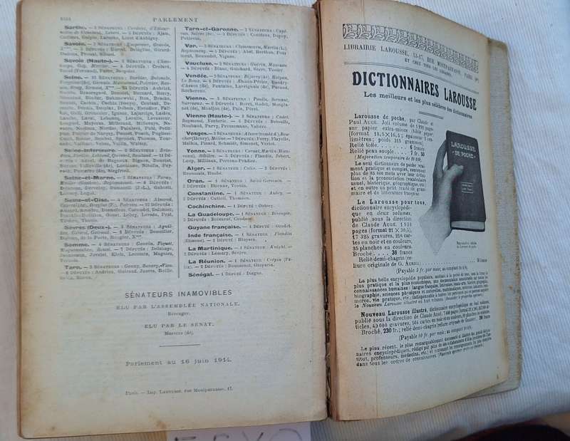 Petit Larousse illustré Nouveau dictionnaire encyclopédique Claude Auge 1917