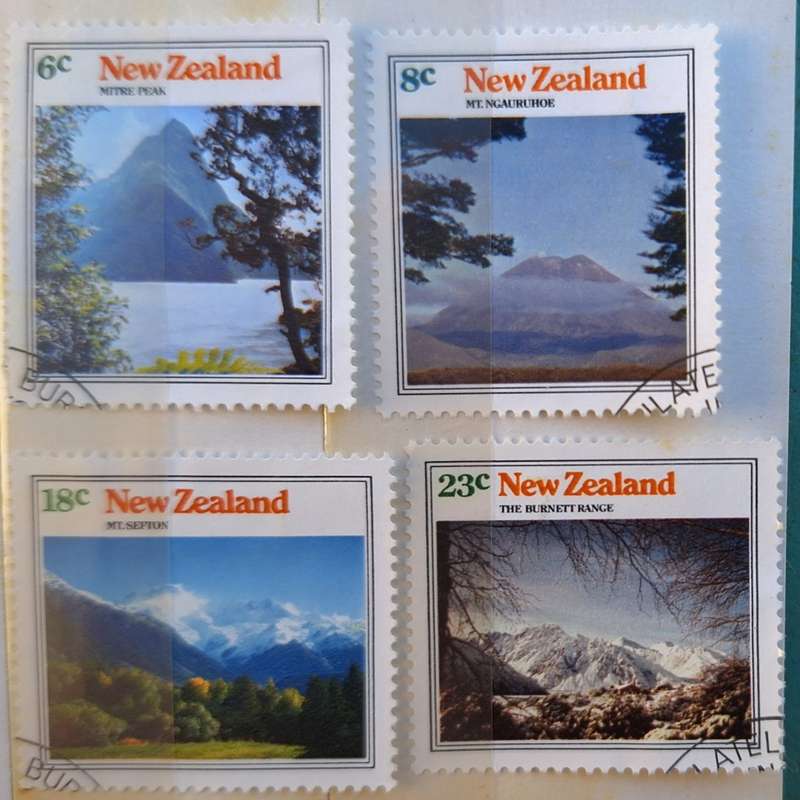 New Zealand 1973 Mountain Scenes Set of 4 Used Hinged stamps