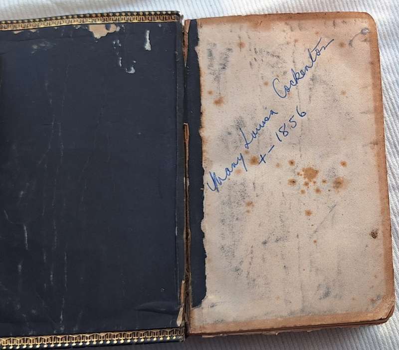 Prayer & Hymns Ancient & Modern Pocket Book Inscription dated 1856