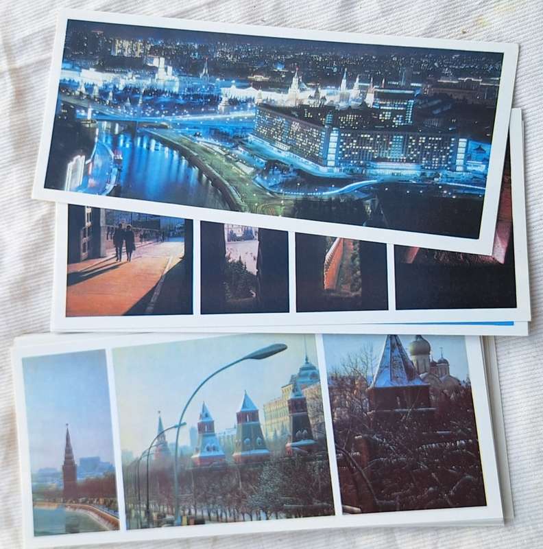 The Moscow Kremlin: Walls and Towers 18 Picture Cards in Folder Olympiad-80