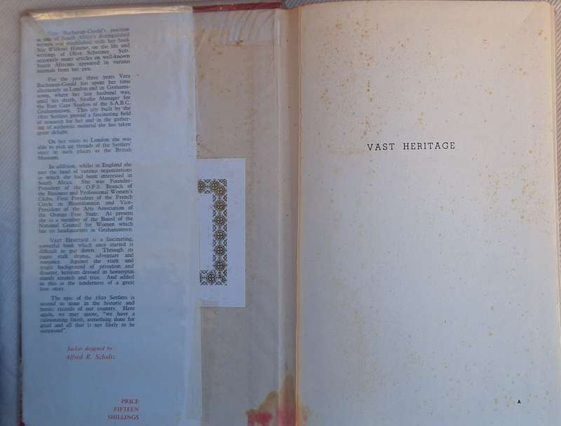 Vast Heritage by Vera Buchanan-Gould Hardcover