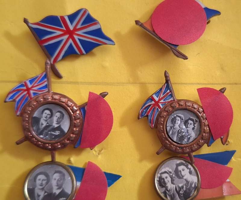 6 Badges from Royal Visit to South Africa 1947