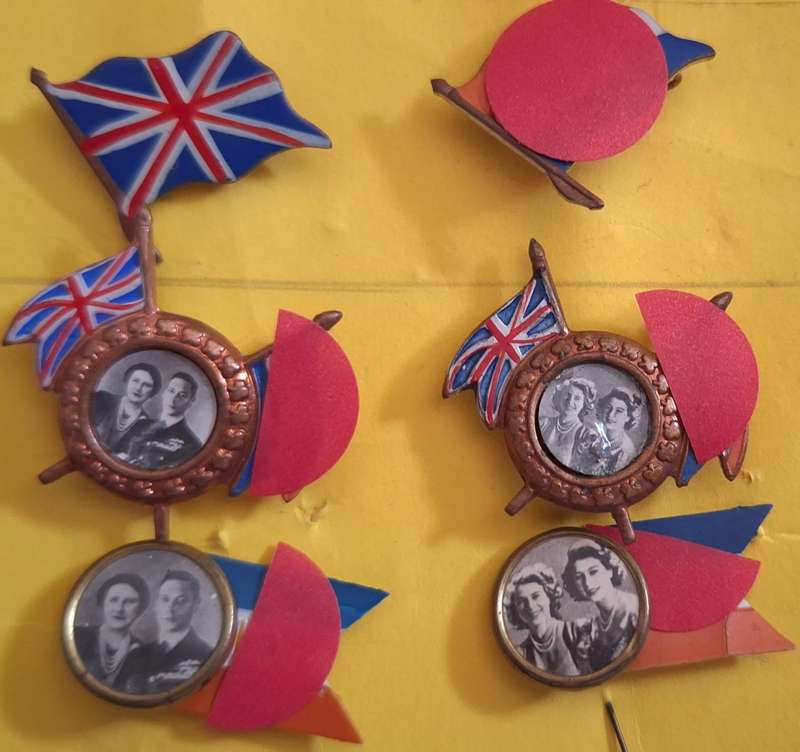 6 Badges from Royal Visit to South Africa 1947