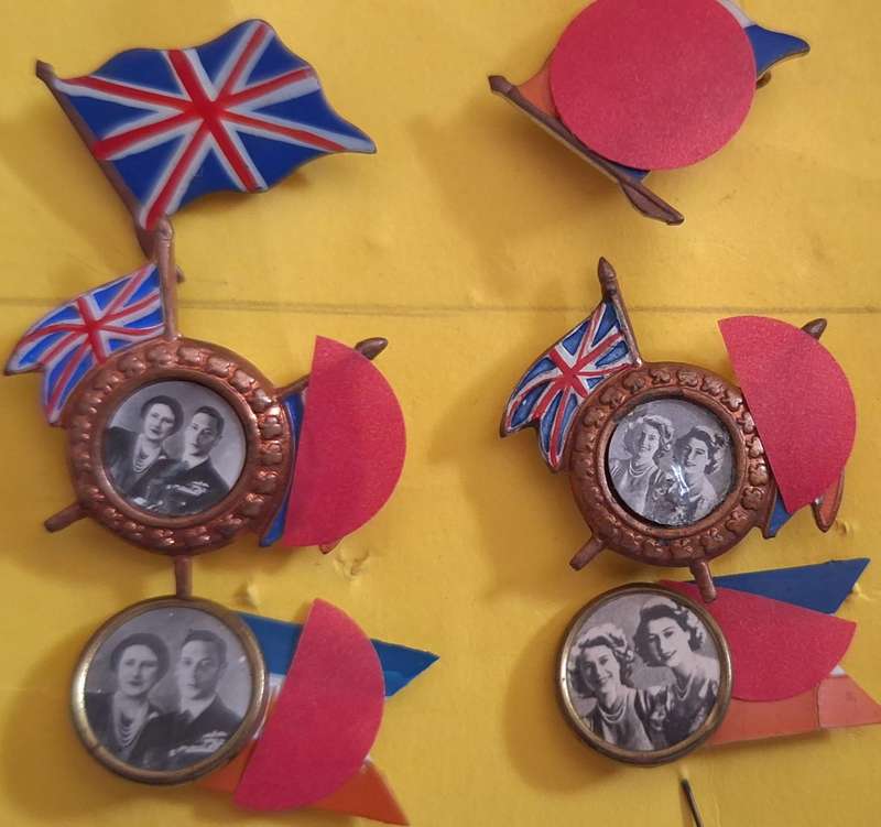 6 Badges from Royal Visit to South Africa 1947
