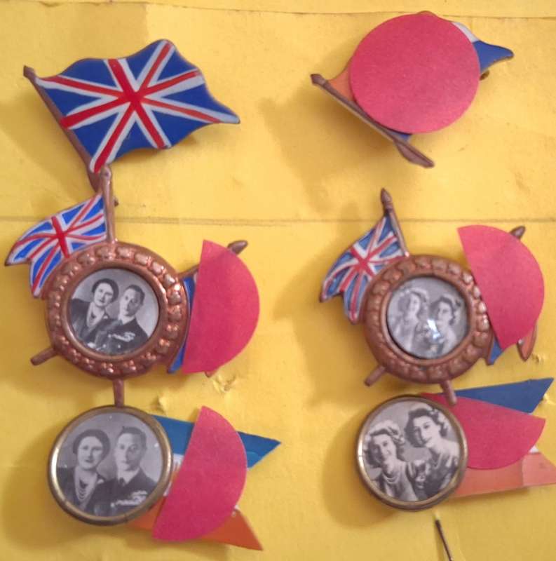 6 Badges from Royal Visit to South Africa 1947