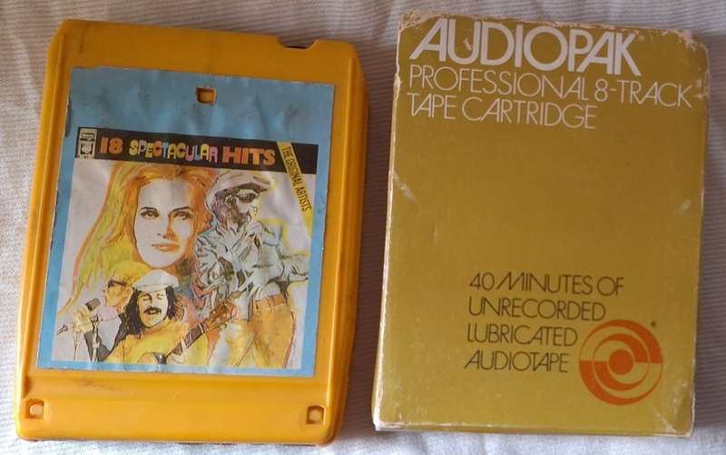 8-Track Tape Cartridge 18 Spectacular Hits Original Artists