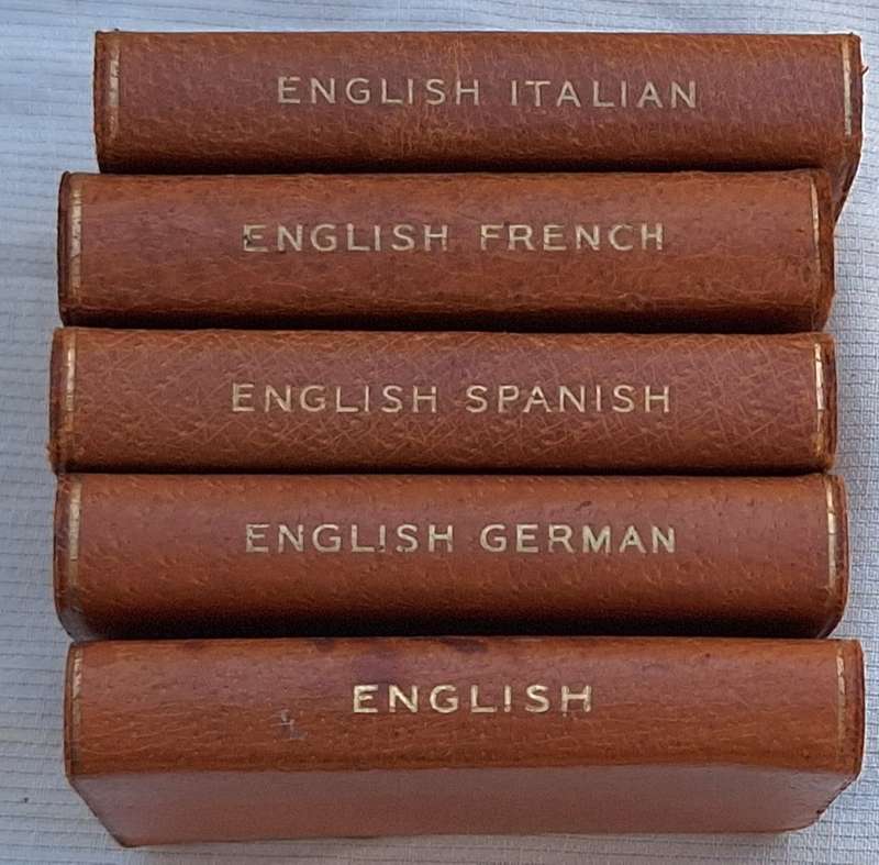 Vintage Miniature Dictionaries Midget Series by Burgess and Bowes