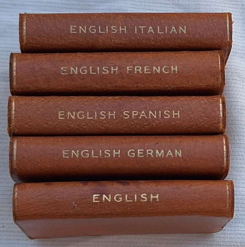 Vintage Miniature Dictionaries Midget Series by Burgess and Bowes