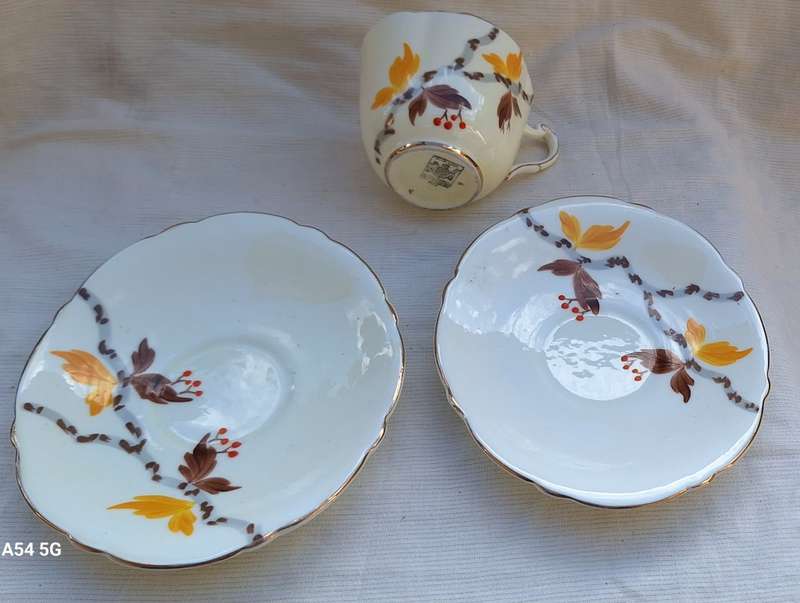 Vintage Paragon 1930`s Duo with a spare saucer