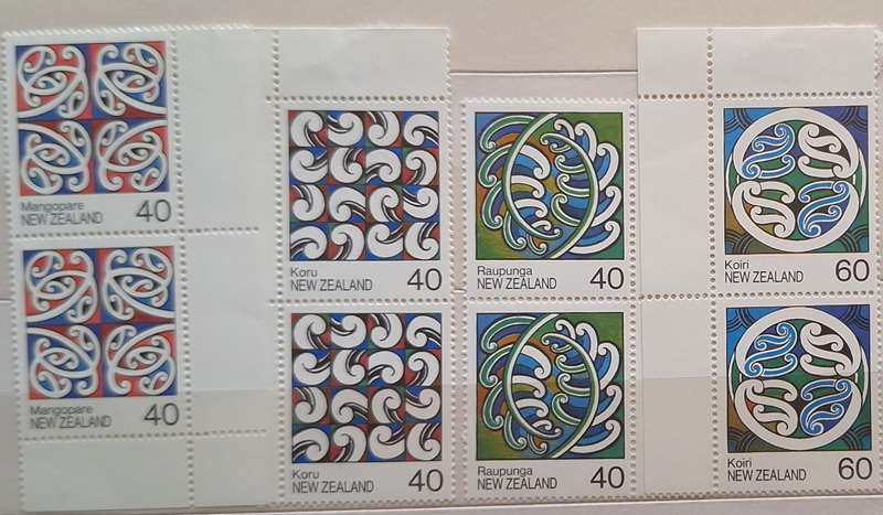 New Zealand 1988 Rafter Paintings Set of 4 Unused Hinged in Pairs