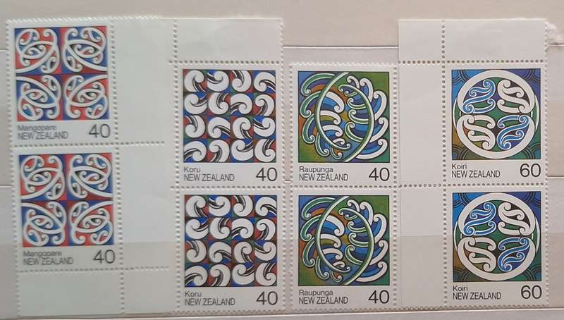 New Zealand 1988 Rafter Paintings Set of 4 Unused Hinged in Pairs