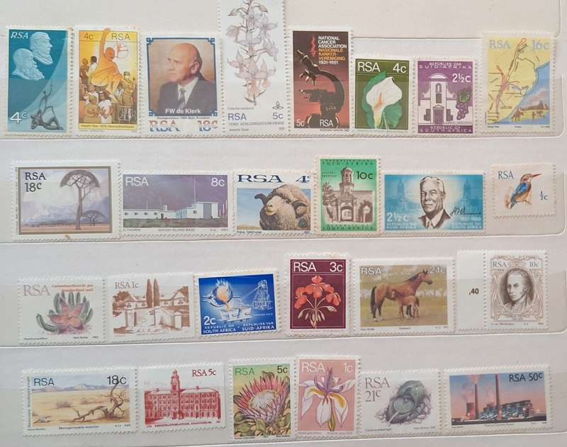 South Africa Mixed Lot of  26 Unused stamps